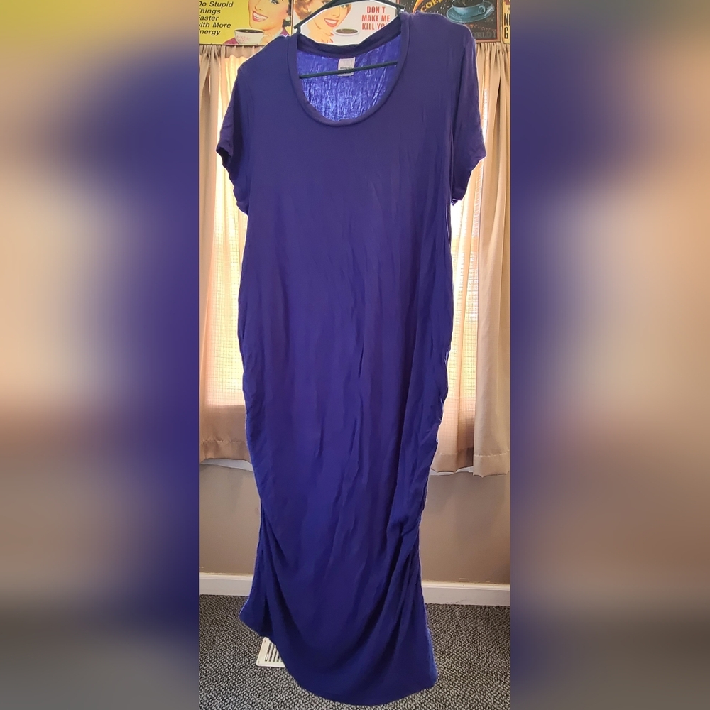Blue XL Maternity Dress